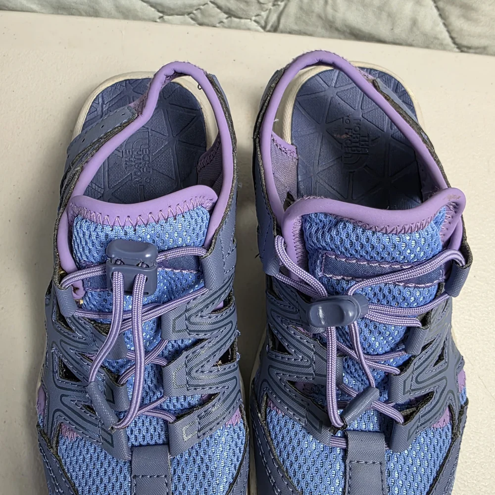 The North Face Kids Blue/Purple Sandal Sneakers Hiking Shoes Size 3